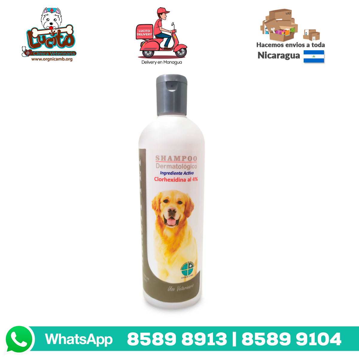 Shampoo de Clorhexidina. Healty Pet